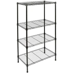 Adjustable Wire Shelving Unit - Black