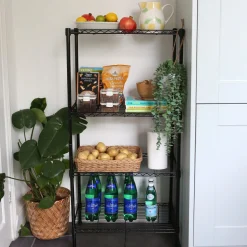 Adjustable Wire Shelving Unit - Black