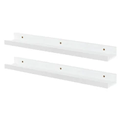 57cm Floating Picture Ledge Wall Shelves - Pack of Two