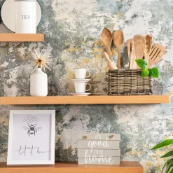 80cm Modern Floating Wall Shelves - Pack of Two