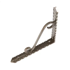 205mm Notched Scroll Iron Shelf Bracket