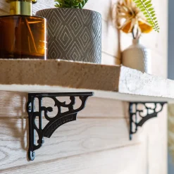 120mm Ornate Iron Shelf Bracket
