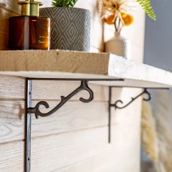 205mm Scroll Iron Shelf Bracket