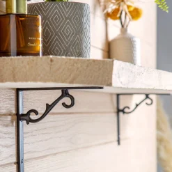 155mm Scroll Iron Shelf Bracket