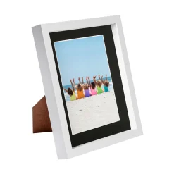 8" x 10" White 3D Box Photo Frame with 5" x 7" Mount